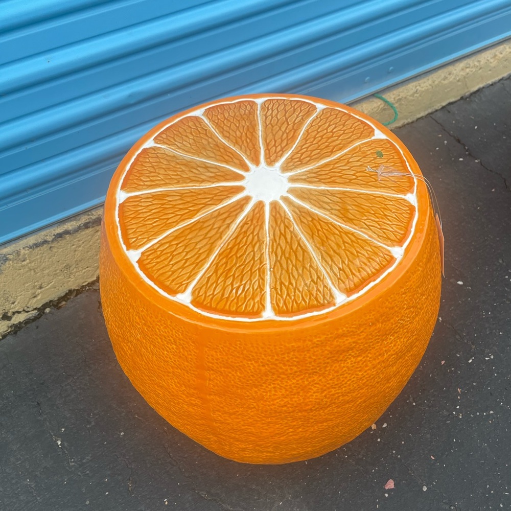 ORANGE STOOL- RARE TIKTOK                                   Homegoods Exclusive